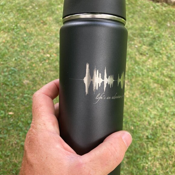 Life's An Adventure, Enjoy The Ride Soundwave 22oz Water Bottle - Picture 5 of 12